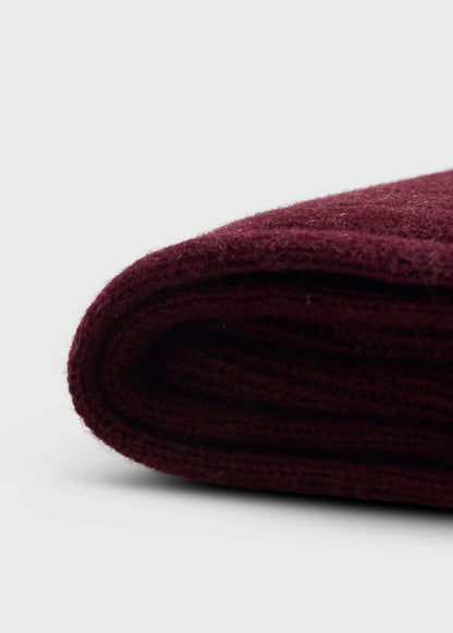Cashmere Ribbed Sock Black - Paul Stuart