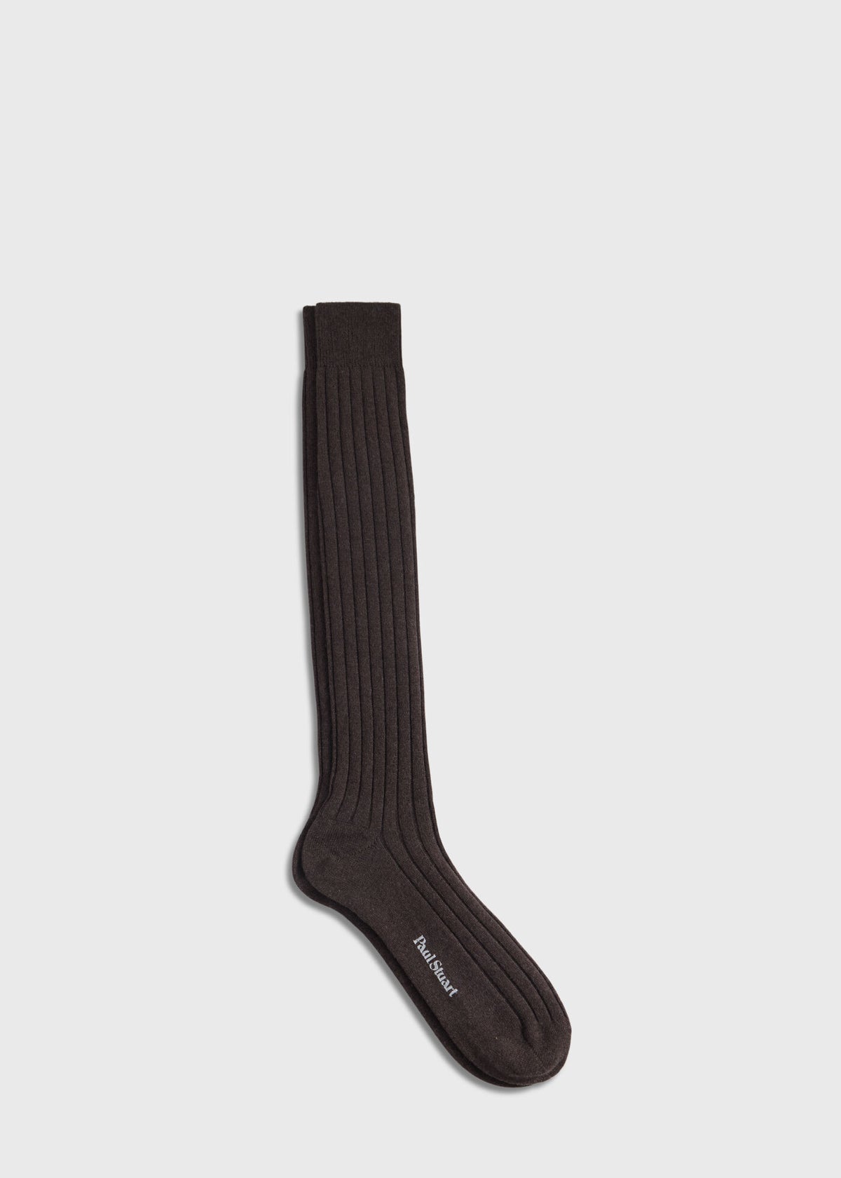 Cashmere Ribbed Sock Black - Paul Stuart