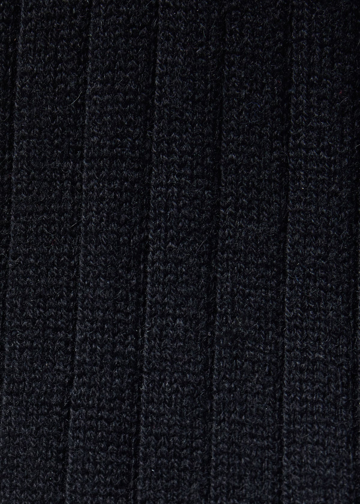 Cashmere Ribbed Sock Black - Paul Stuart