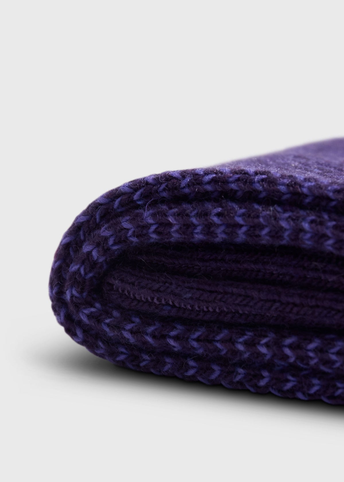 Cashmere Blend Oxford Sock Black - Paul Stuart