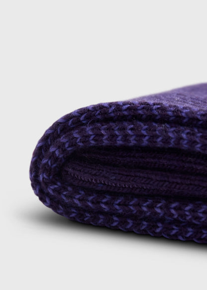 Cashmere Blend Oxford Sock Black - Paul Stuart