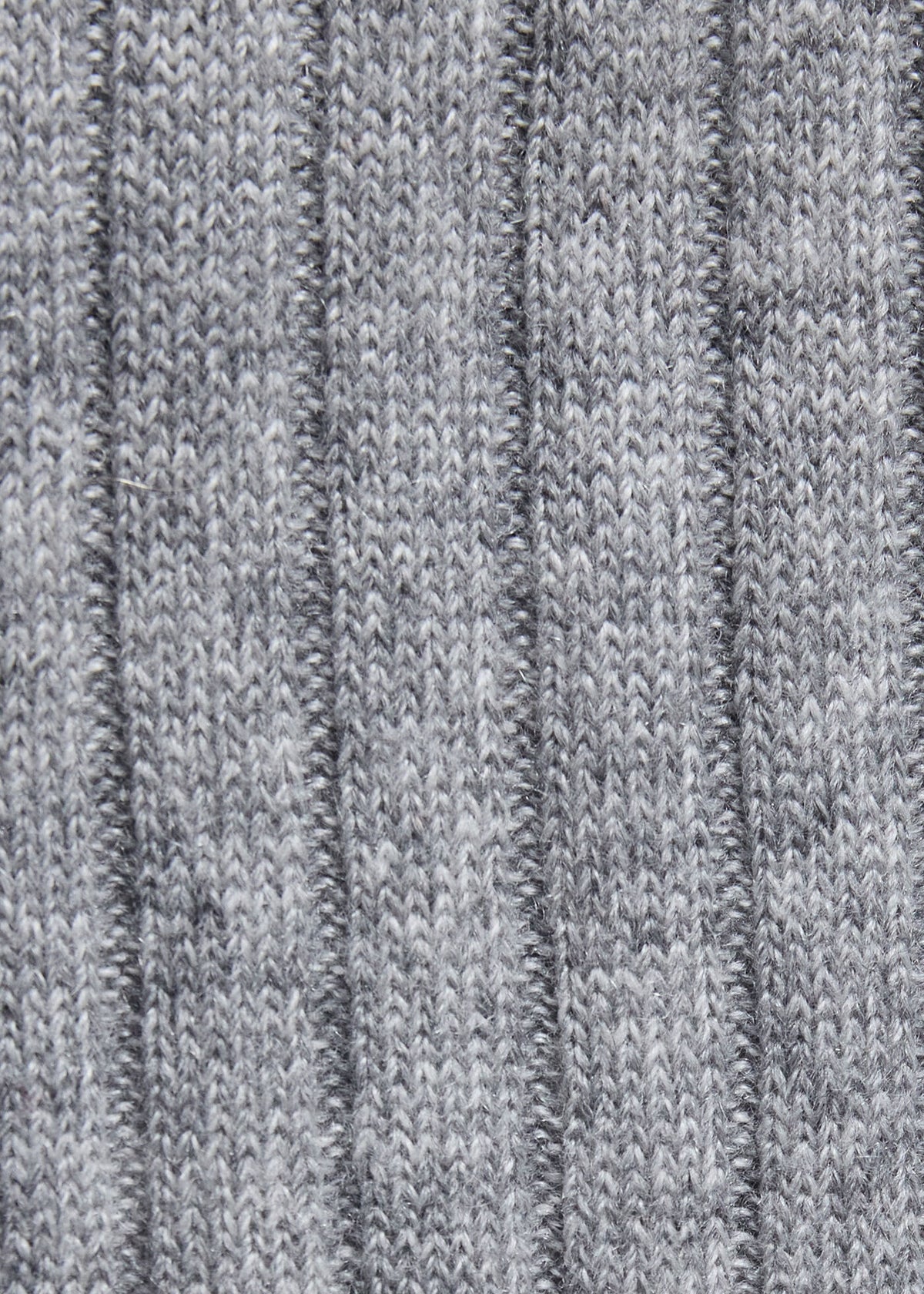 Cashmere Ribbed Crew Sock Black - Paul Stuart