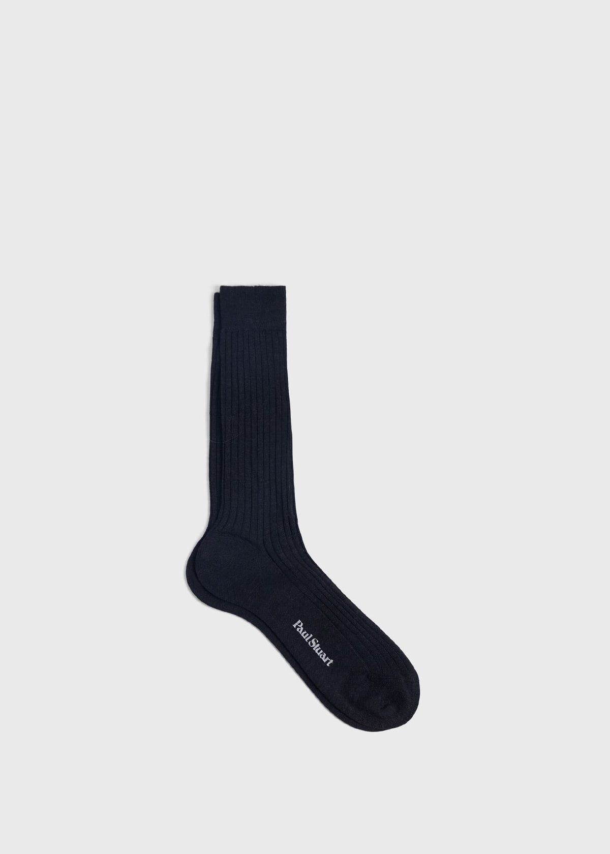 All Year Wool Dress Sock Black - Paul Stuart