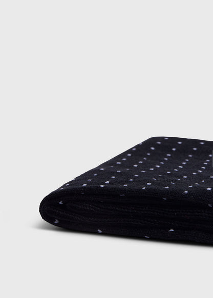 Pindot Dress Sock Black - Paul Stuart