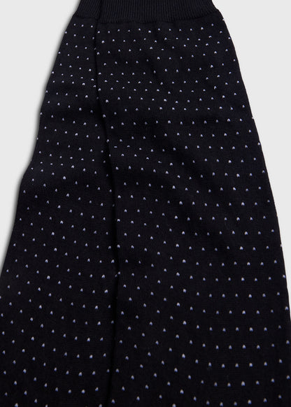Pindot Dress Sock Black - Paul Stuart