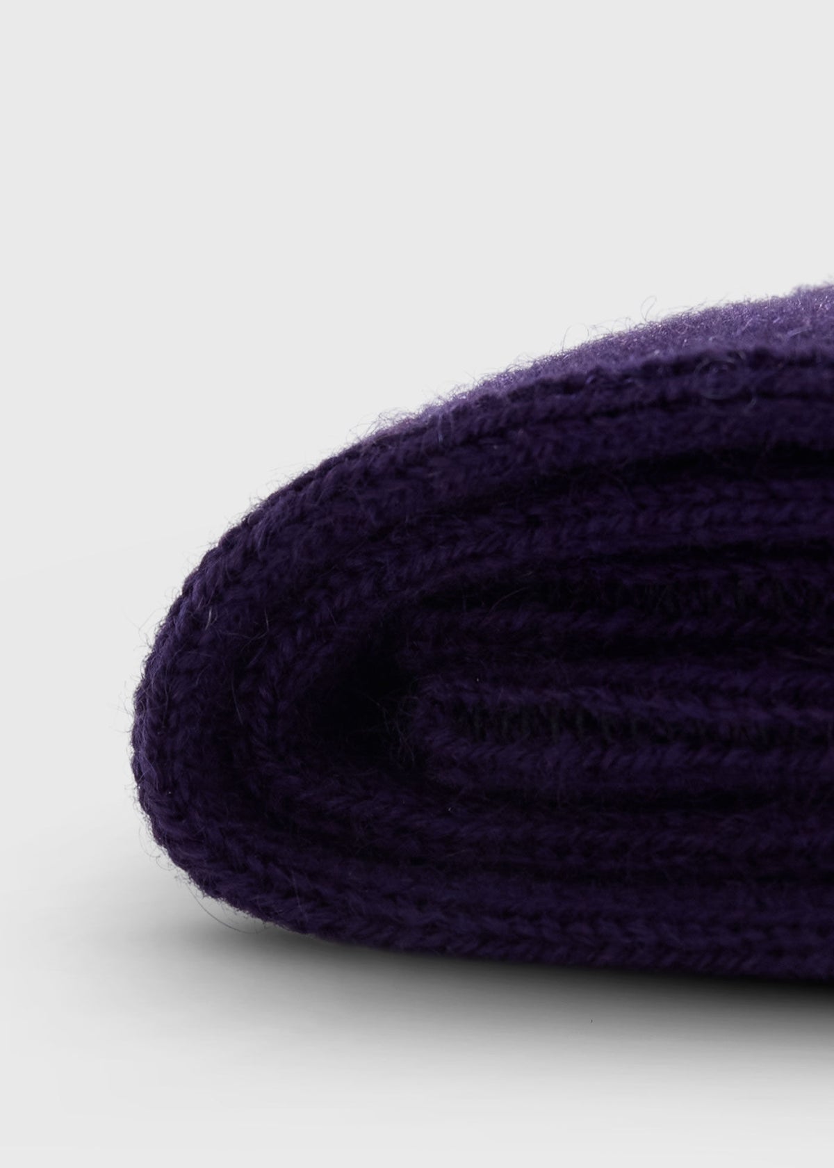 Cashmere Ribbed Crew Sock Black - Paul Stuart