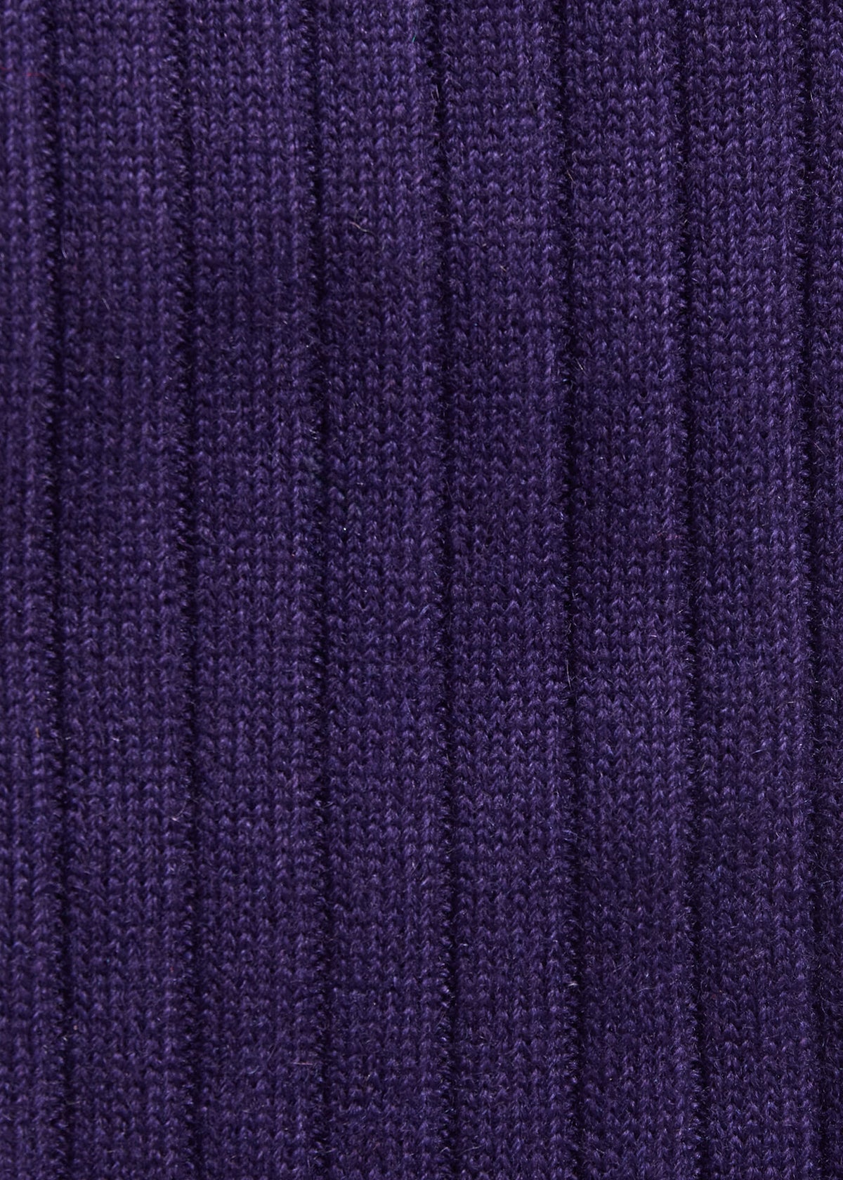 Cashmere Ribbed Crew Sock Black - Paul Stuart