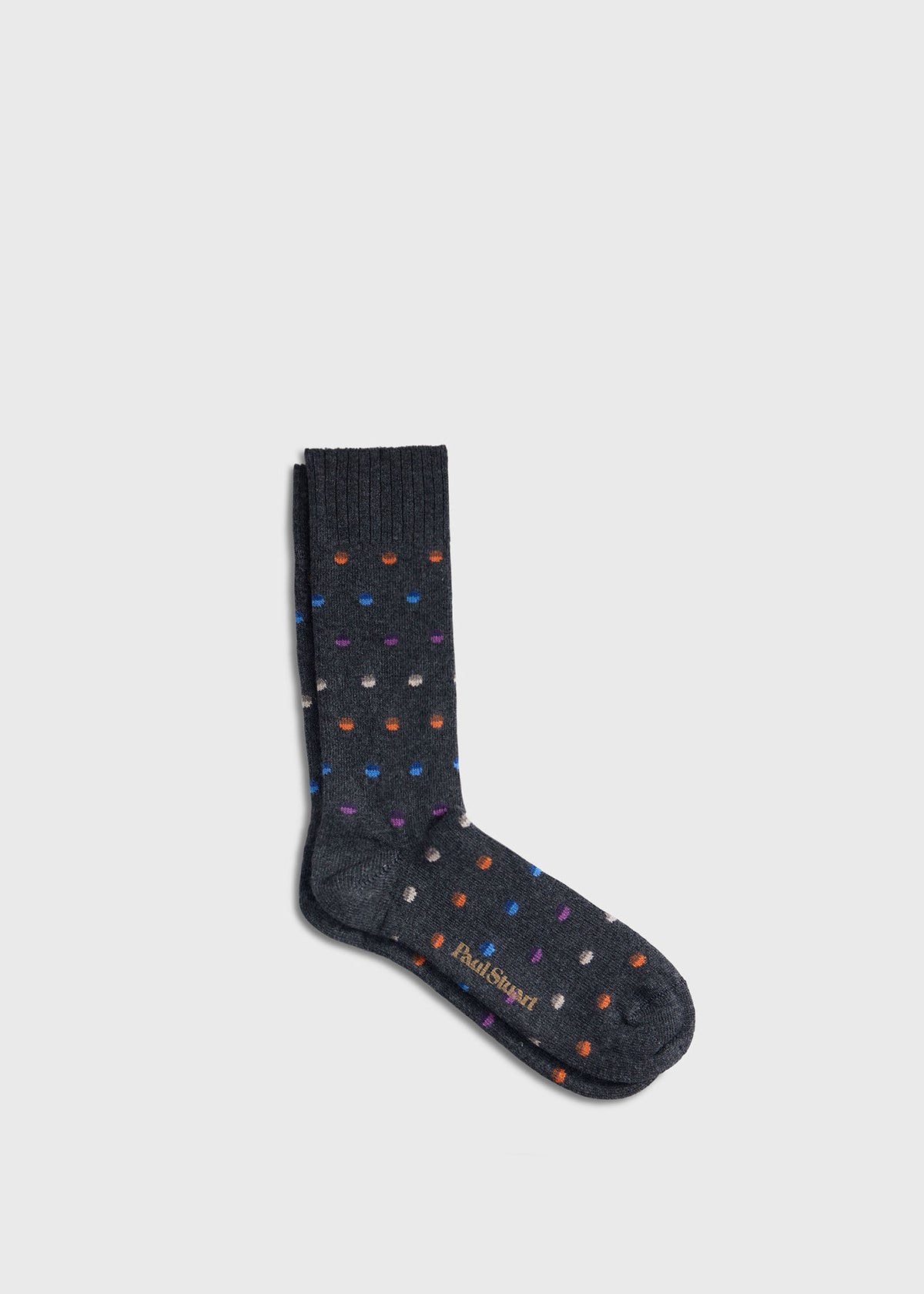 Chunky Colorful Dot Sock Grey - Paul Stuart