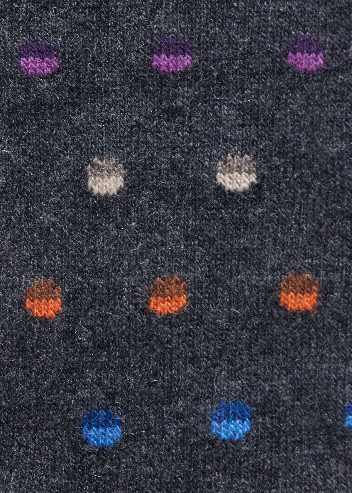 Chunky Colorful Dot Sock Grey - Paul Stuart