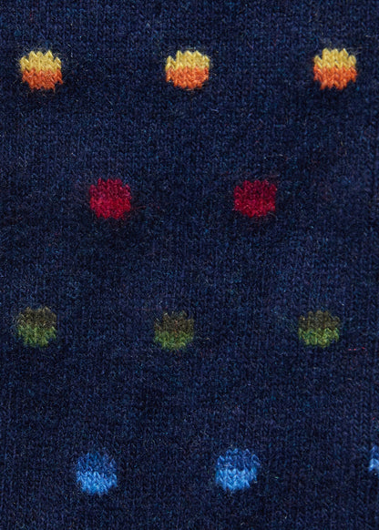 Chunky Colorful Dot Sock Grey - Paul Stuart