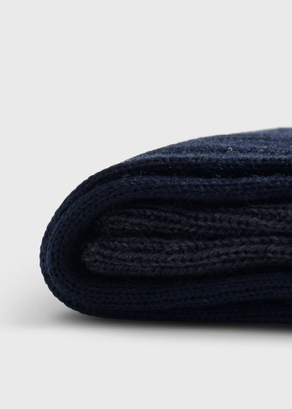 Wool Ribbed Sock with Contrast Trim Grey, unselectable - Paul Stuart
