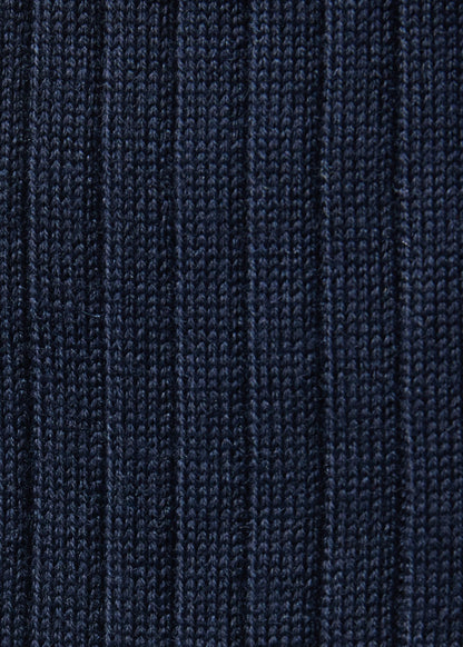 Wool Ribbed Sock with Contrast Trim Grey, unselectable - Paul Stuart