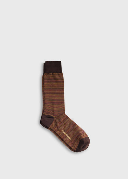 Multicolor Stripe Sock Blue - Paul Stuart
