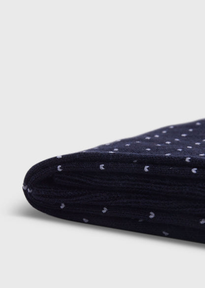 Pindot Dress Sock Black - Paul Stuart