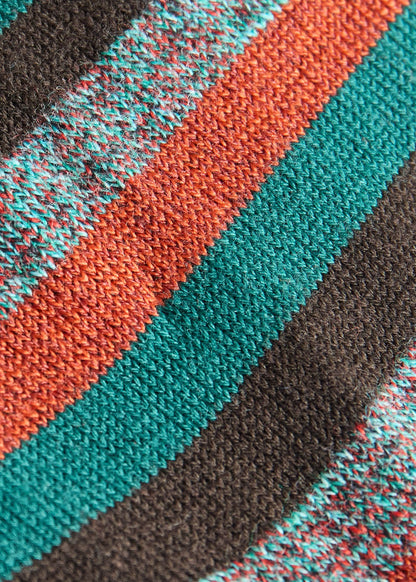 Colorful Stripe Sock Black - Paul Stuart