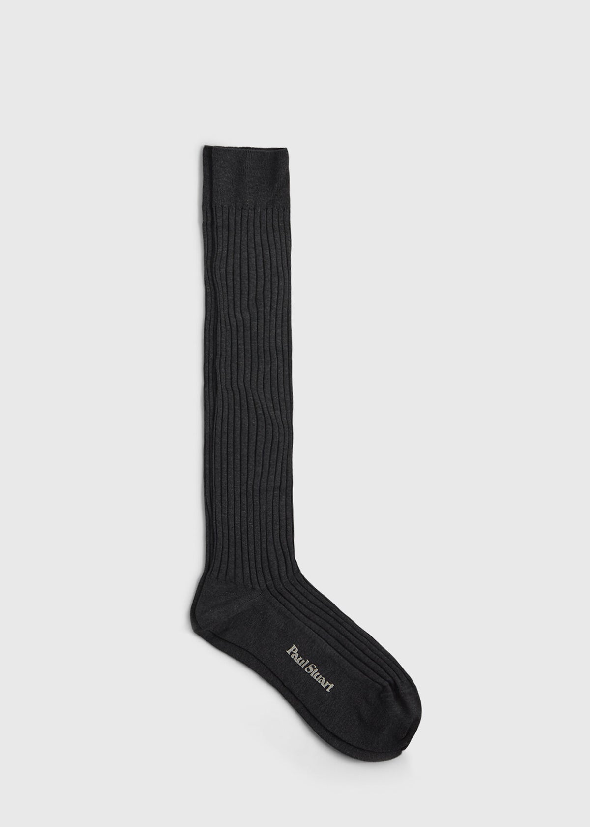 Cotton Ribbed Sock Black, unselectable - Paul Stuart