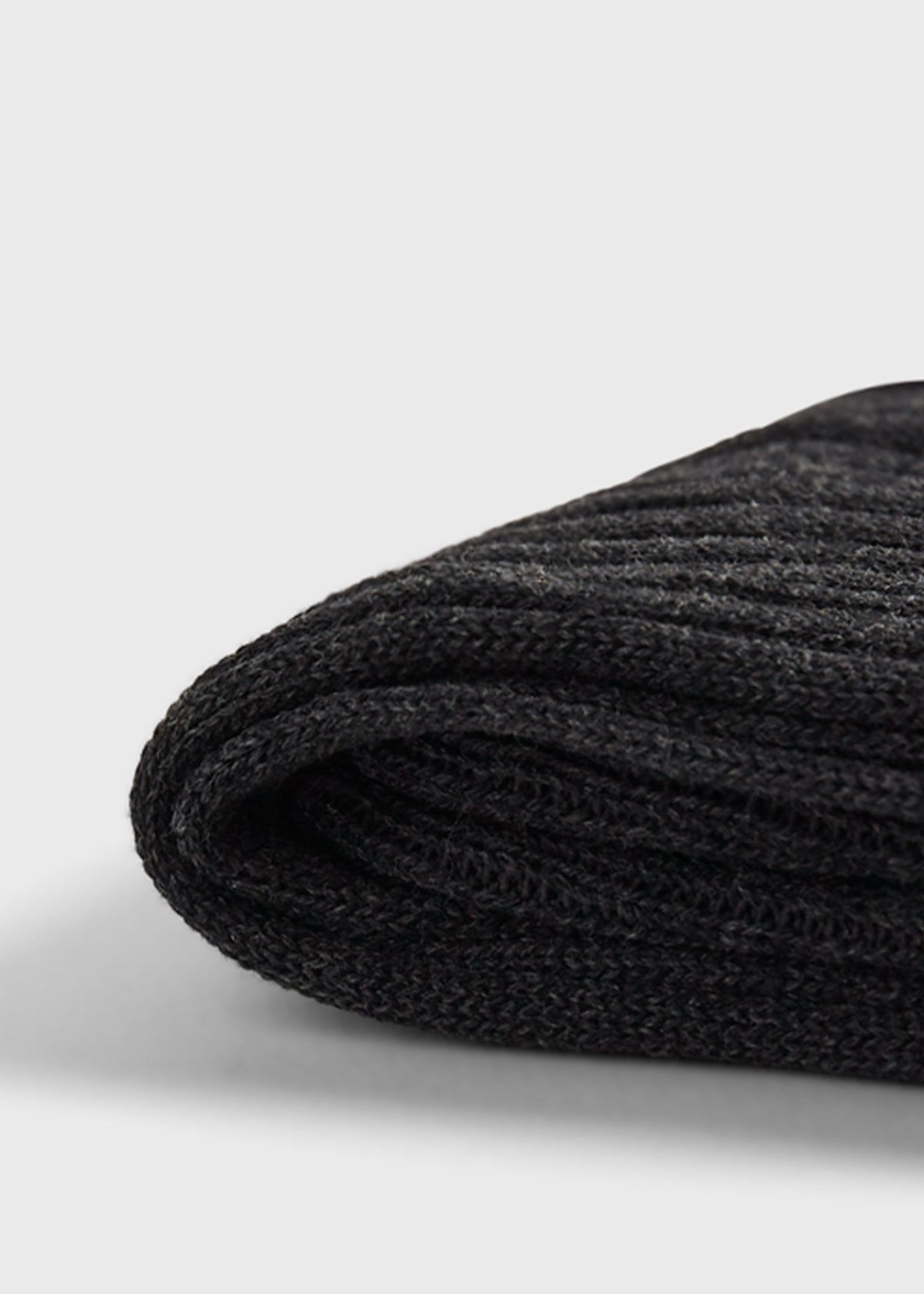 Cotton Ribbed Sock Black, unselectable - Paul Stuart