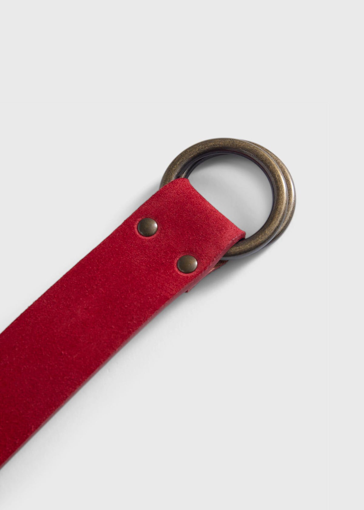 Leather O-Ring Belt Plum - Paul Stuart