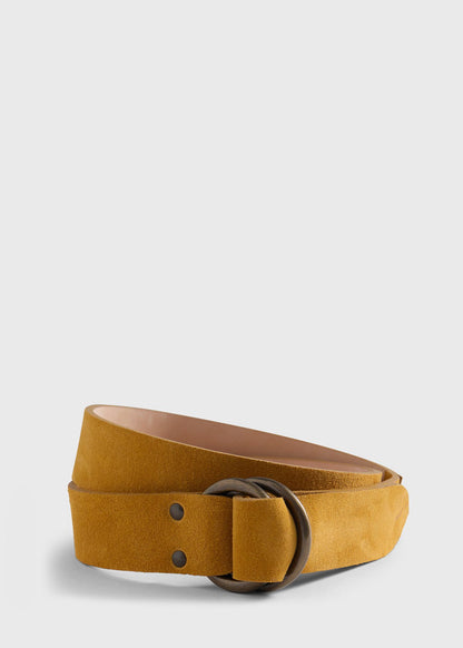 Leather O-Ring Belt Plum - Paul Stuart