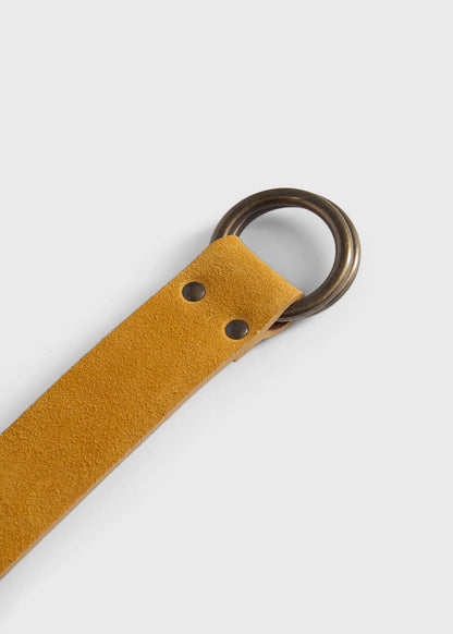 Leather O-Ring Belt Plum - Paul Stuart