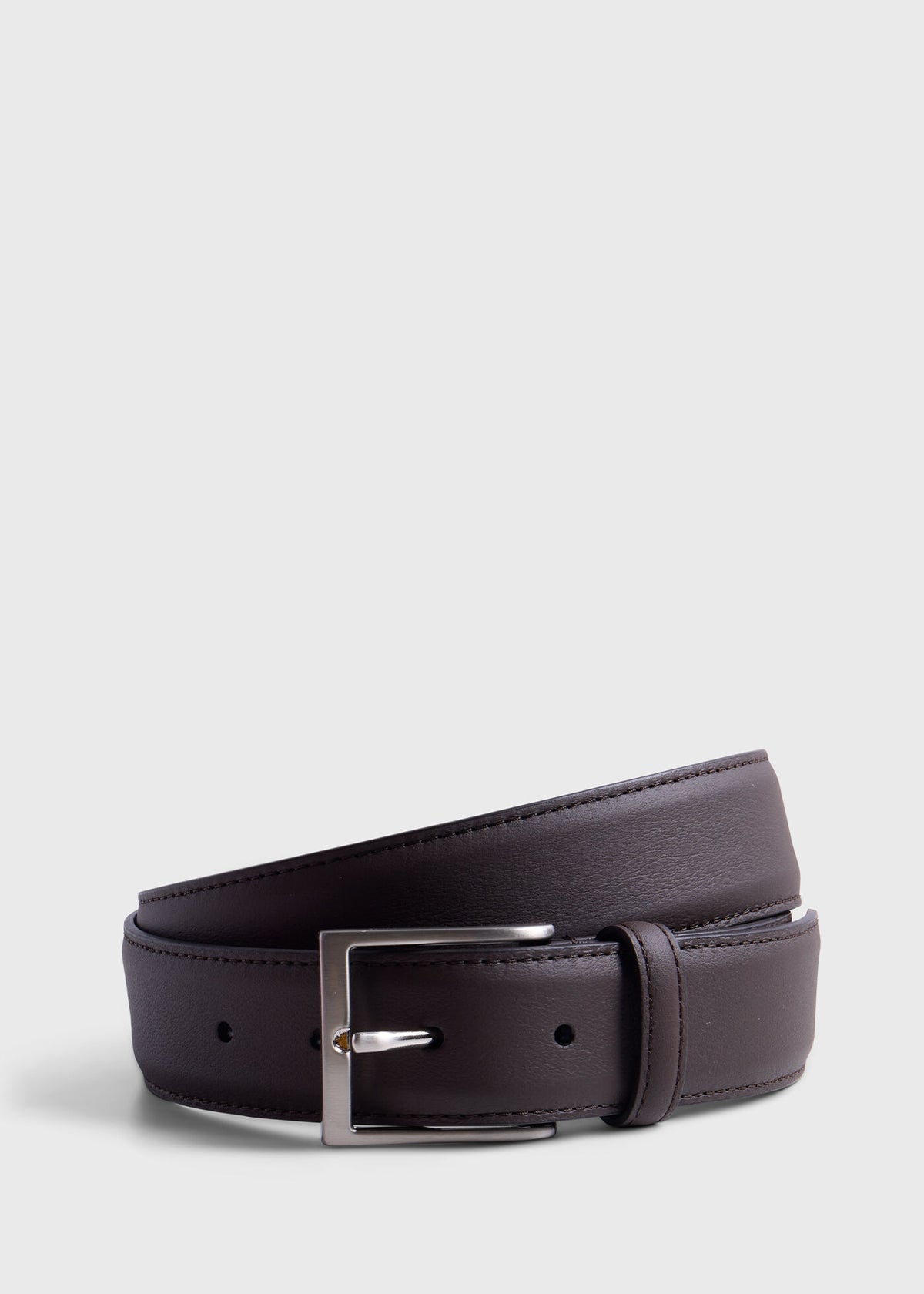 Leather Dress Belt Brown - Paul Stuart