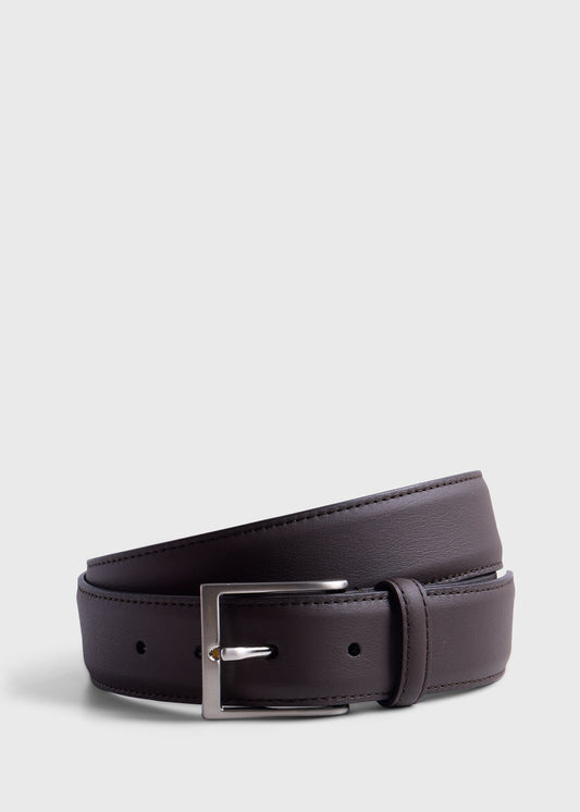 Leather Dress Belt Brown - Paul Stuart