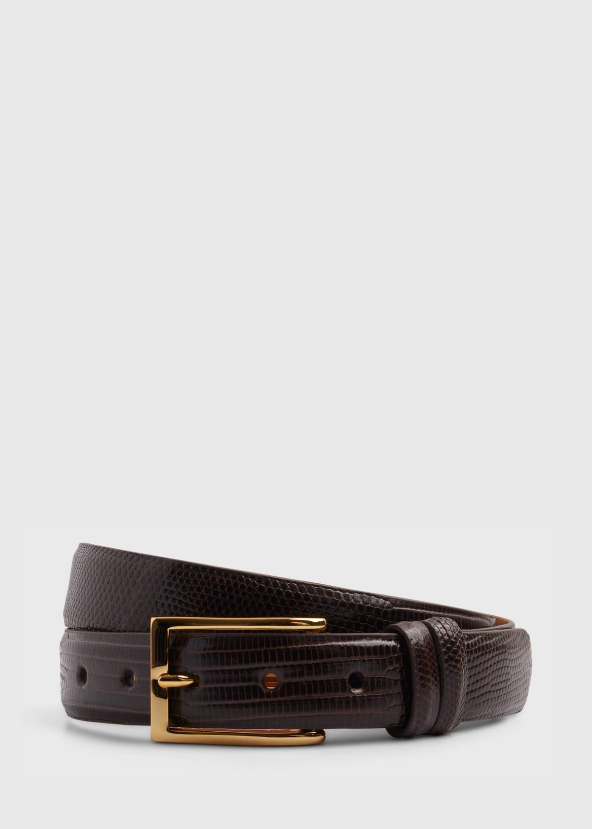 Lizard Belt Black - Paul Stuart