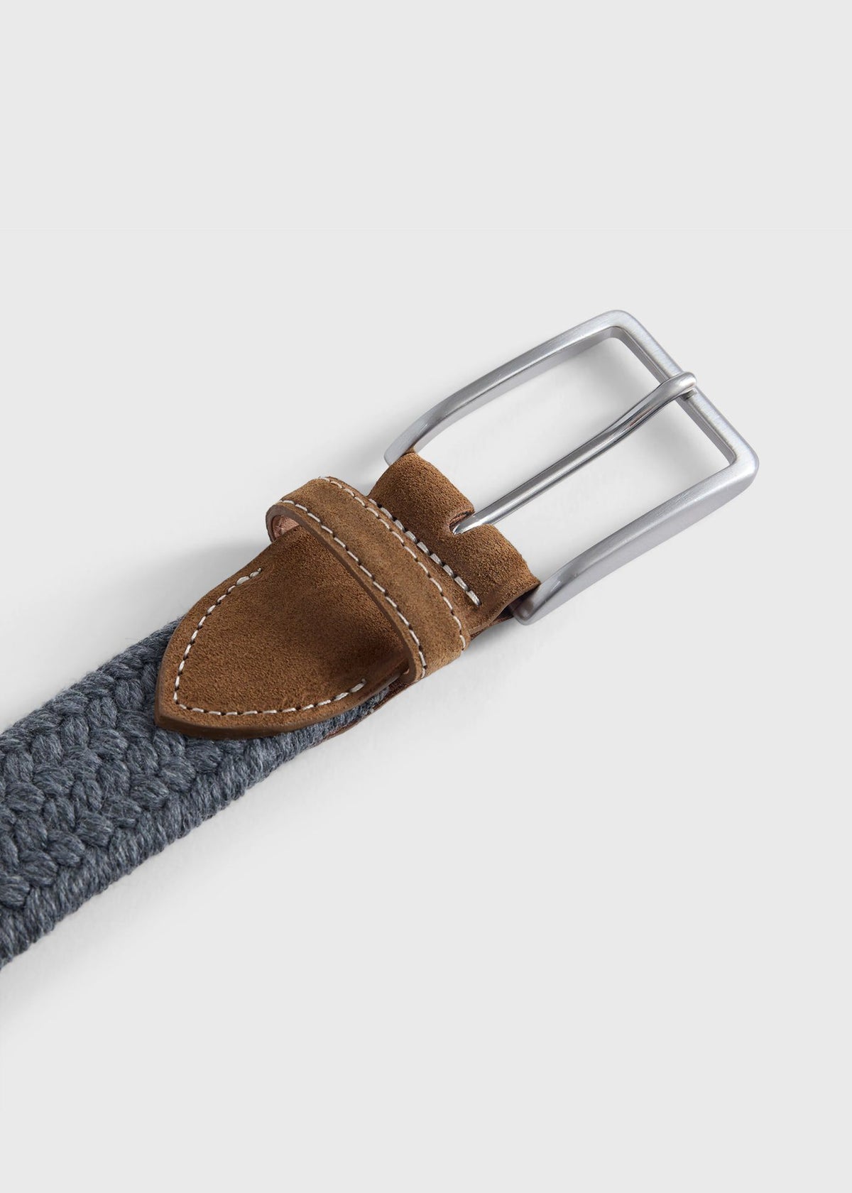 Braided Stretch Belt Brown - Paul Stuart