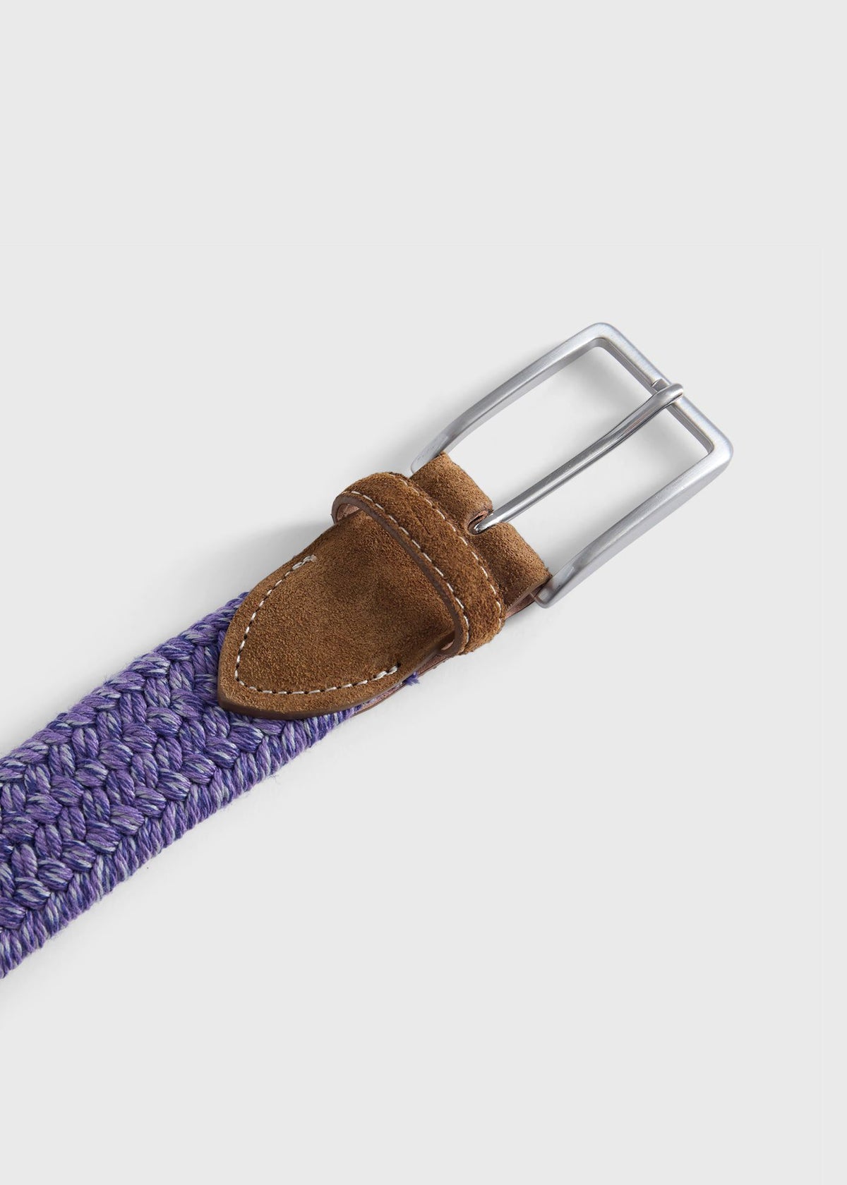Braided Stretch Belt Brown - Paul Stuart