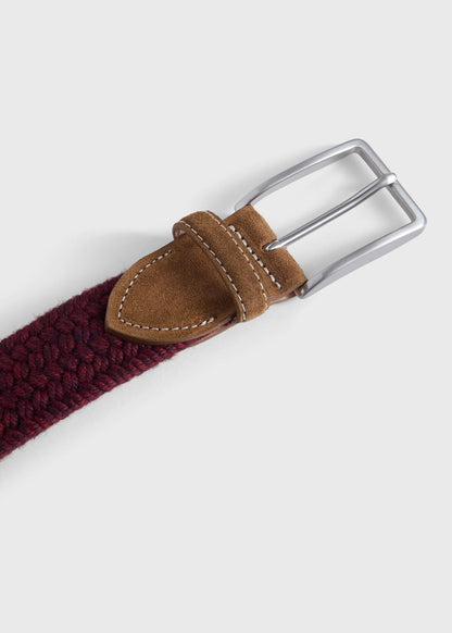 Braided Stretch Belt Brown - Paul Stuart