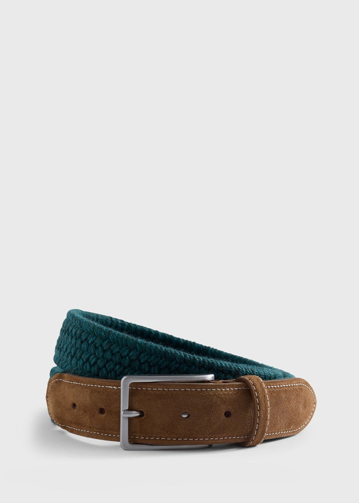 Braided Stretch Belt Brown - Paul Stuart