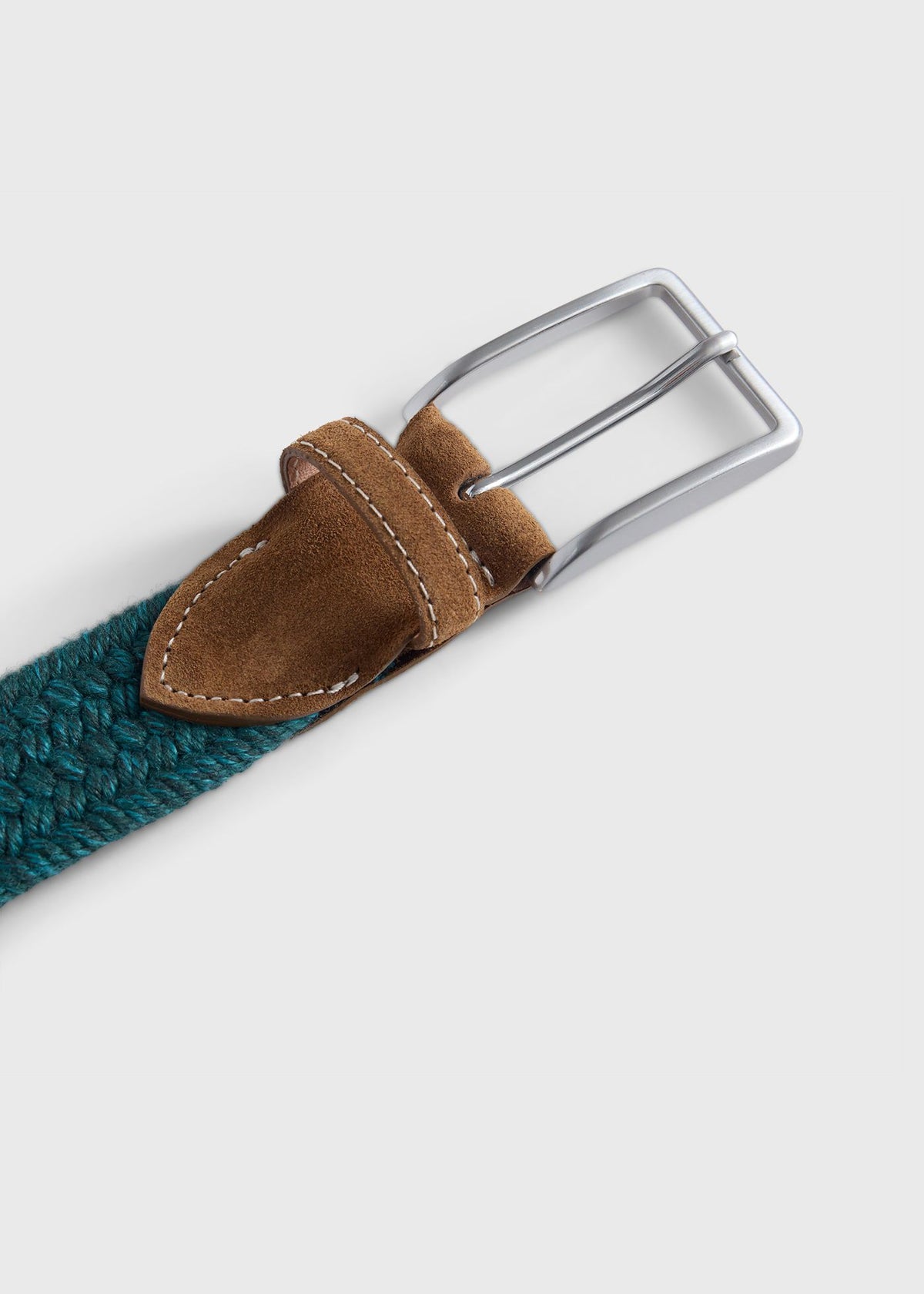 Braided Stretch Belt Brown - Paul Stuart