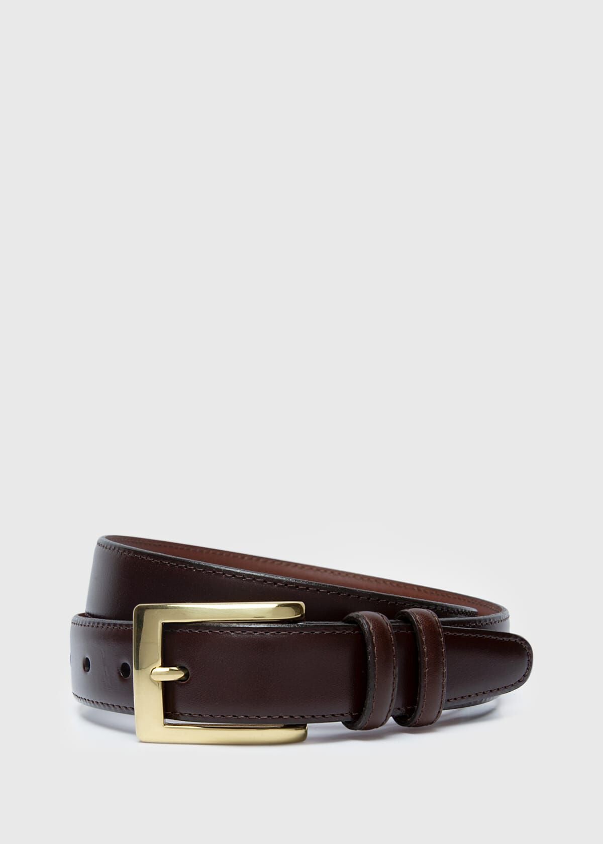 Kipskin Leather Dress Belt Black - Paul Stuart