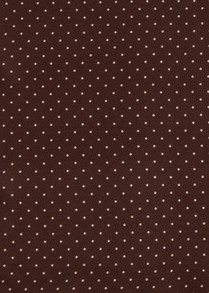 Printed Silk Dot Pocket Square Black - Paul Stuart