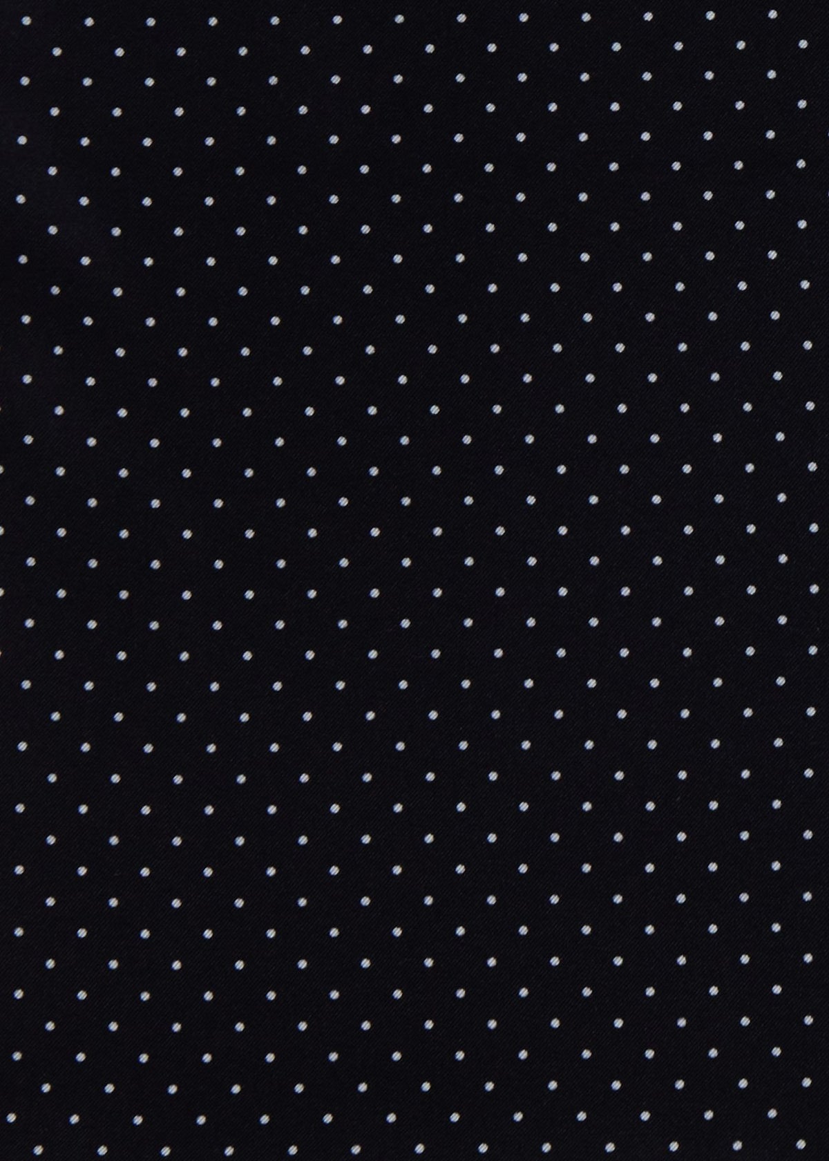 Printed Silk Dot Pocket Square Black - Paul Stuart