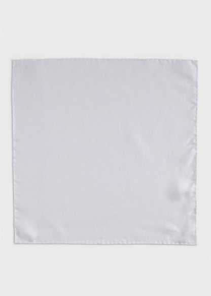 Silk Pocket Square White - Paul Stuart