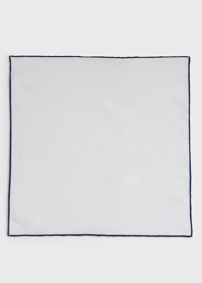 Handkerchief with Contrast Border Burgundy - Paul Stuart