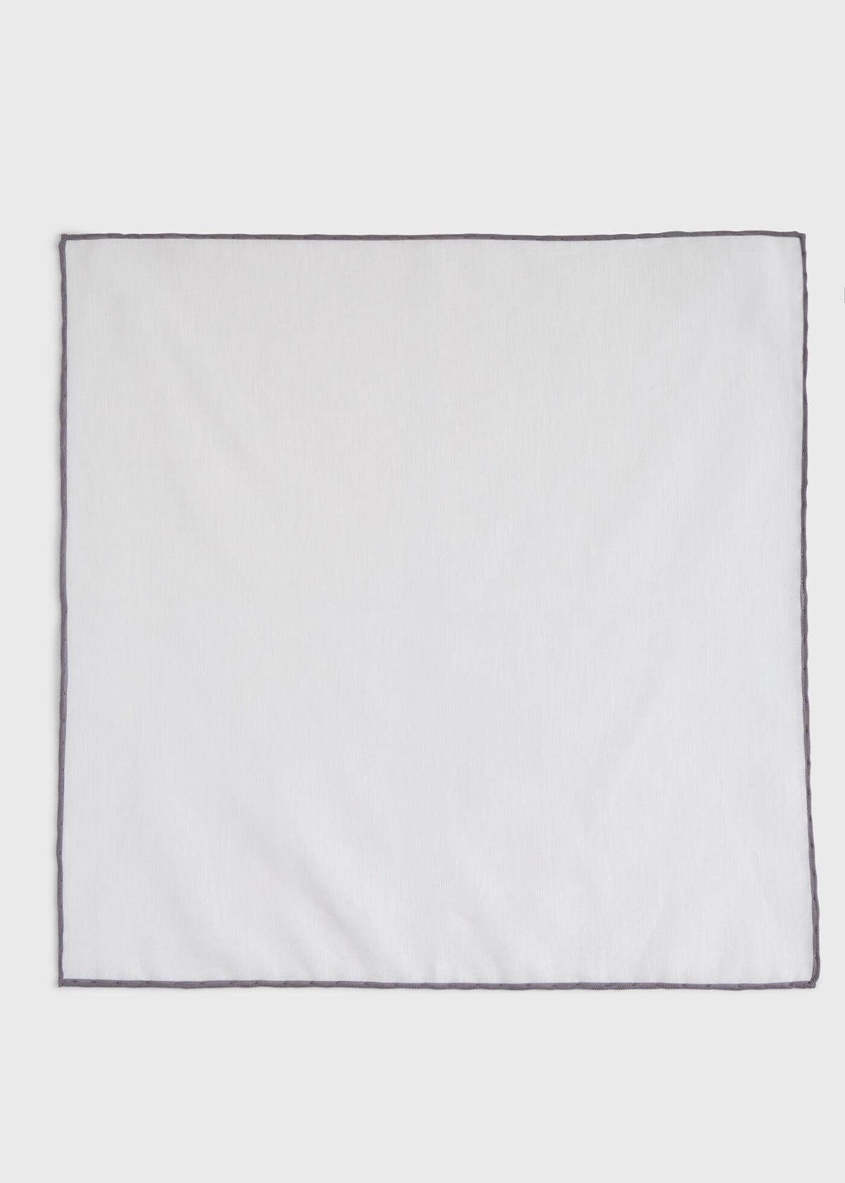 Handkerchief with Contrast Border Burgundy - Paul Stuart