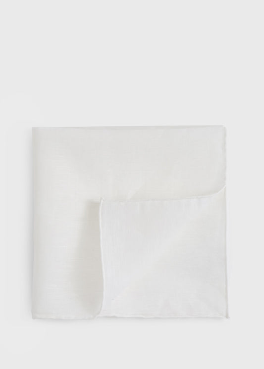 Handkerchief with Contrast Border Burgundy - Paul Stuart