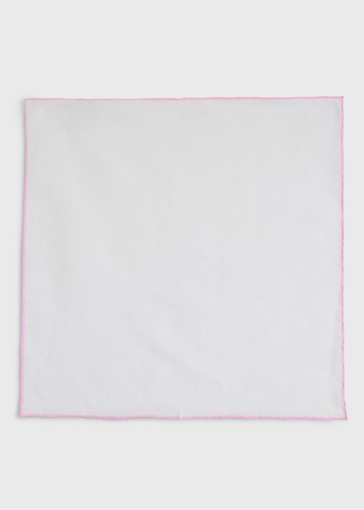 Handkerchief with Contrast Border Burgundy - Paul Stuart