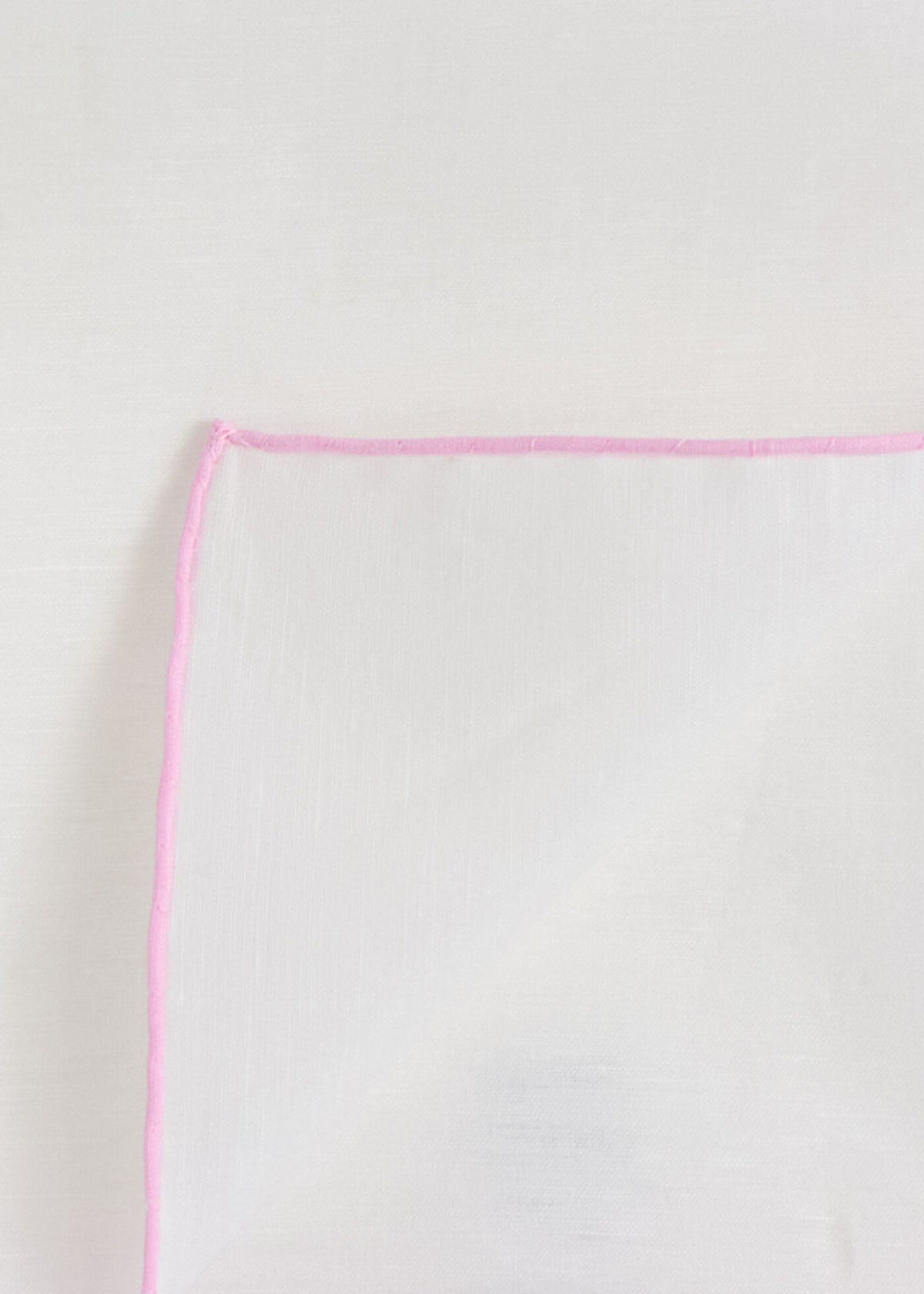 Handkerchief with Contrast Border Burgundy - Paul Stuart
