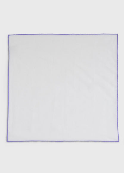 Handkerchief with Contrast Border Burgundy - Paul Stuart