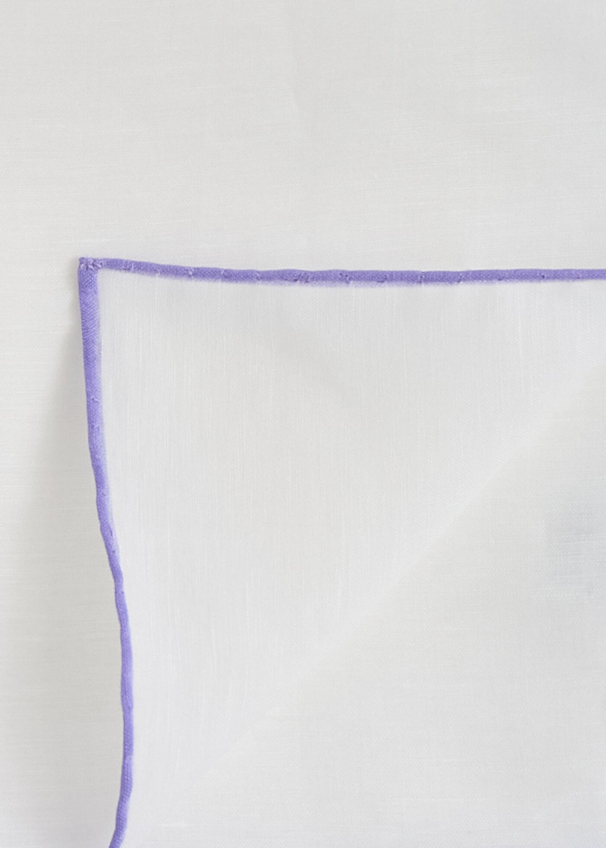 Handkerchief with Contrast Border Burgundy - Paul Stuart