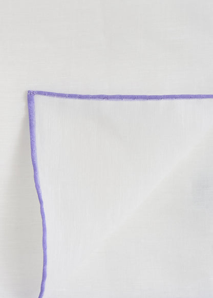 Handkerchief with Contrast Border Burgundy - Paul Stuart