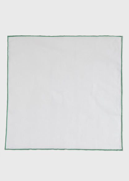 Handkerchief with Contrast Border Burgundy - Paul Stuart