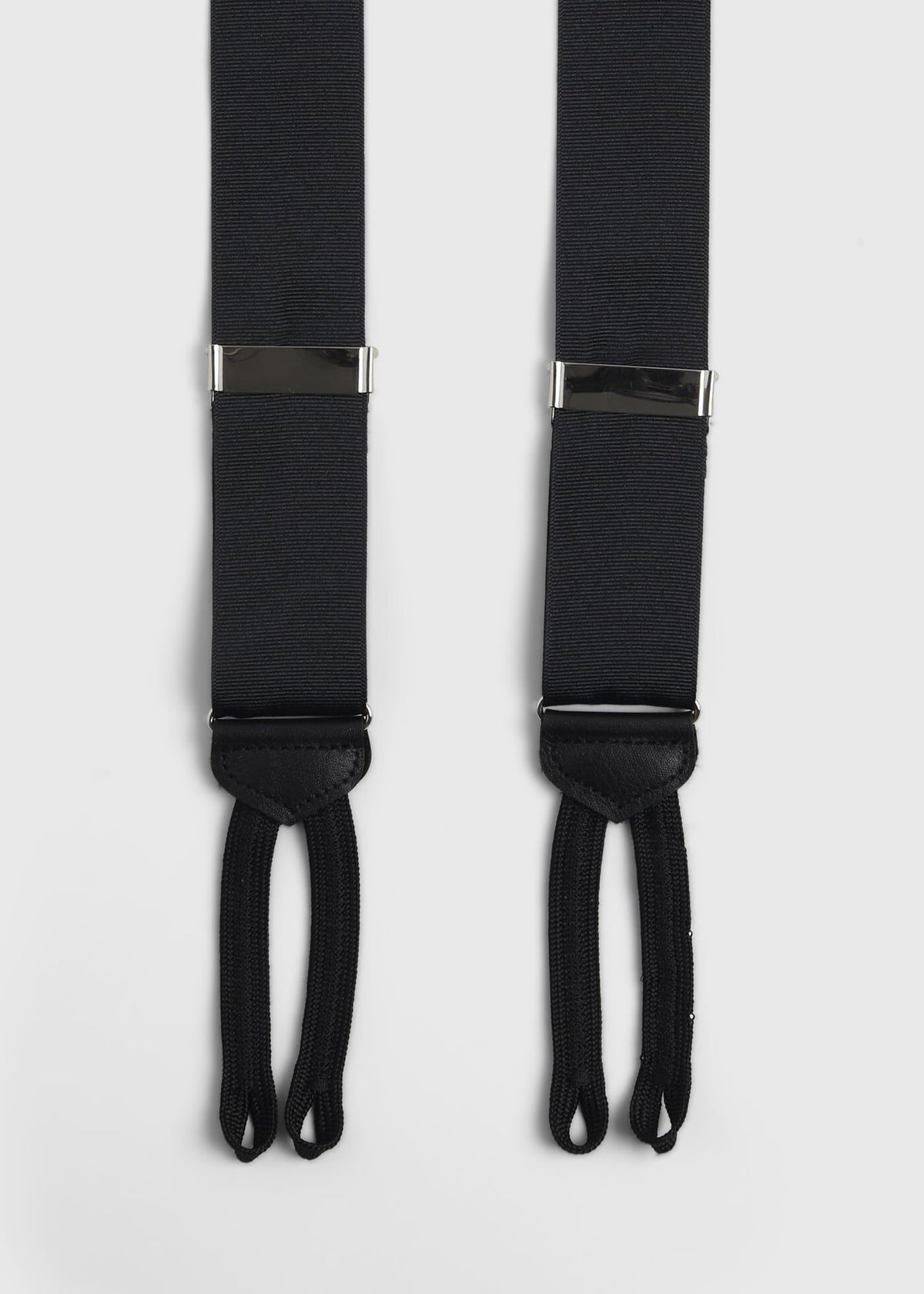Grosgrain Formal Suspenders Black - Paul Stuart