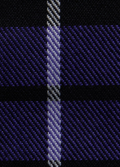 Wool Plaid Suspenders Black - Paul Stuart