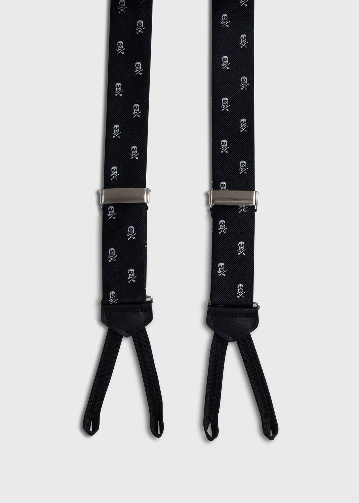 Skull & Bone Formal Suspenders Black - Paul Stuart