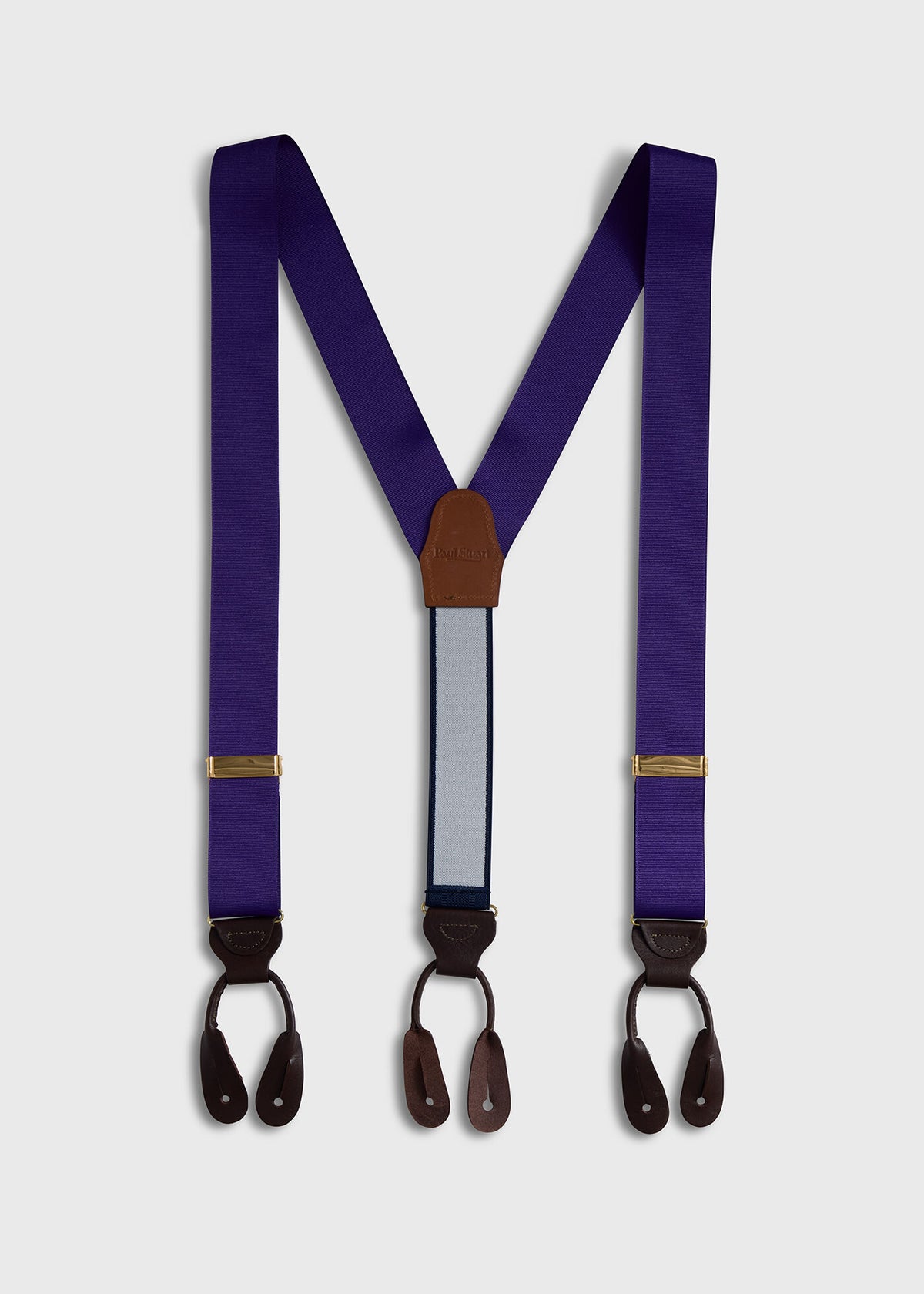 Solid Grosgrain Suspenders Auburn, unselectable - Paul Stuart