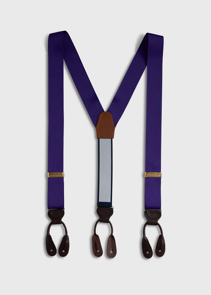 Solid Grosgrain Suspenders Auburn, unselectable - Paul Stuart